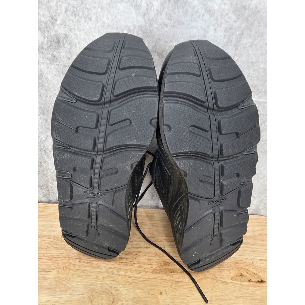 Brooks Addiction Walker Walking Shoes Mens 11.5 Black Leather  No Insole - Picture 3 of 10